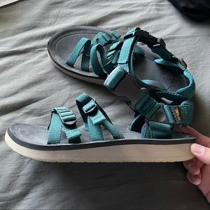 Teva Sandals, Strap, Beach, Mens, Blue Turquoise, Travel, Minimal, Strappy